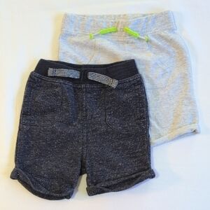 george 2-pack comfy pull-on sweat shorts bundle lot 18-24 months baby boy